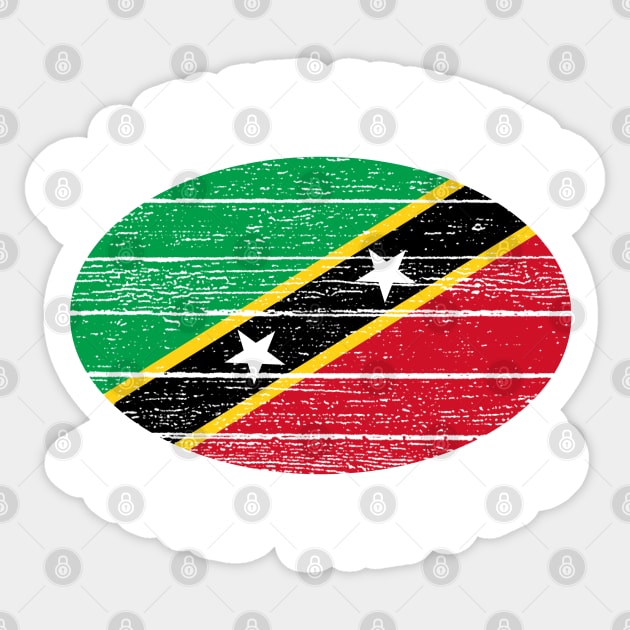 Saint Kitts and Nevis Roots Flag Sticker by BraaiNinja